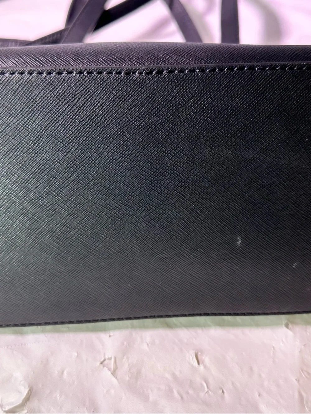 kate spade Black Leather Satchel with Adjustable Crossbody Strap